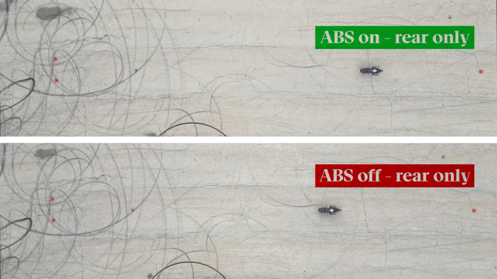 Motorcycle With ABS vs Without