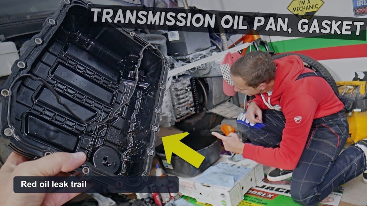 Gearbox Leaking Fluid: 7 Causes, Symptoms, and Repair Costs Red oil leak trail