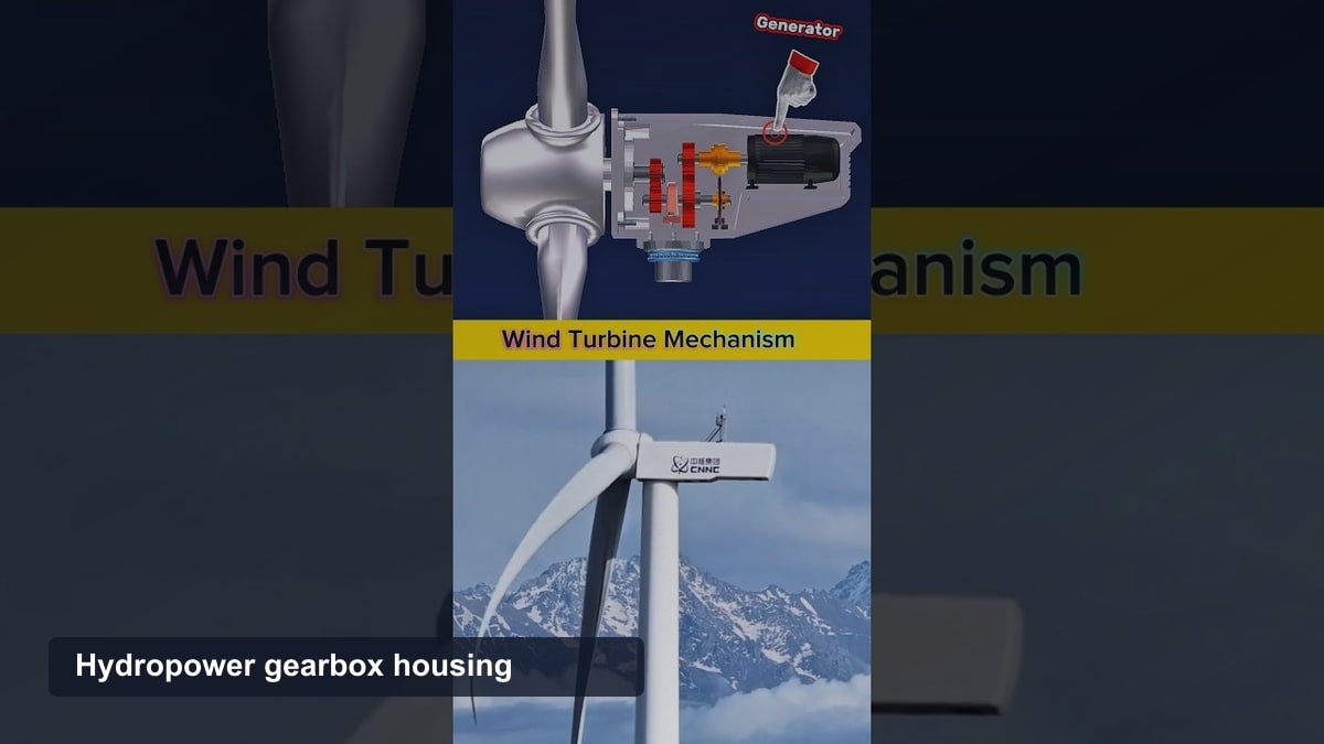 Hydroelectric Gearbox: How It Works, 3 Main Types, and When It's Skipped Hydropower gearbox housing